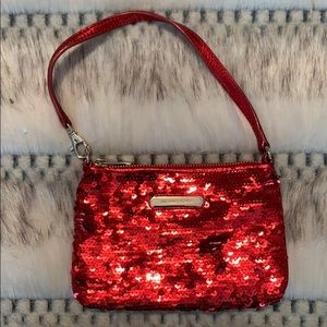 Red Sequin Michael Kors Wristlet